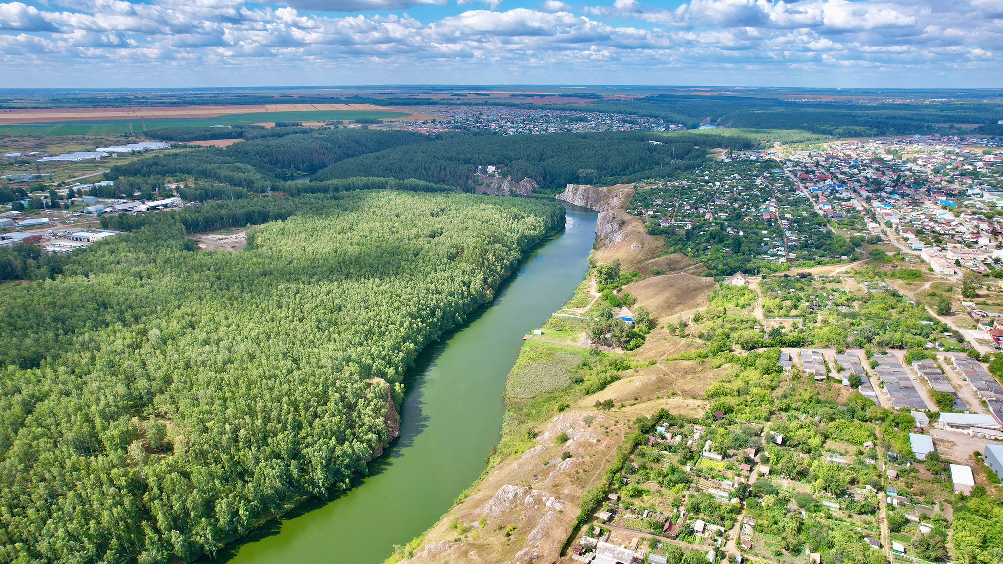 Река Исеть в Каменск-Уральском (Iset River in Kamensk-Uralskiy)